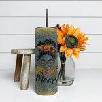 Halloween Tumbler Spooky Mama Messy Bun Pumpkin Patch Halloween Spooky Mama Tumbler Halloween Tumbler Gift Halloween Skinny Tumbler 20oz - Scotstee Shop