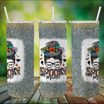 Halloween Tumbler Spooky Mama Messy Bun Skull Halloween Costume Momster Witchy Women Spooky Mama Tumbler - Scotstee Shop