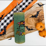 Halloween Tumbler Spooky Mama Messy Bun Wink Eye Pumpkin Spider Spooky Mama Tumbler Halloween Tumbler Gift Halloween Skinny Tumbler 20oz - Scotstee Shop