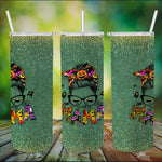 Halloween Tumbler Spooky Mama Messy Bun Wink Eye Pumpkin Spider Spooky Mama Tumbler Halloween Tumbler Gift Halloween Skinny Tumbler 20oz - Scotstee Shop