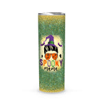 Halloween Tumbler Spooky Mama Messy Skull mom leopard witch Halloween Spooky Mama Tumbler Halloween Tumbler Gift Halloween Skinny Tumbler 20oz - Scotstee Shop