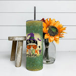 Halloween Tumbler Spooky Mama Messy Skull mom leopard witch Halloween Spooky Mama Tumbler Halloween Tumbler Gift Halloween Skinny Tumbler 20oz - Scotstee Shop