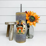 Halloween Tumbler Spooky Mama Messy Skull mom scary leopard witch Halloween Spooky Mama Tumbler Halloween Tumbler Gift - Skinny Tumbler Halloween Skinny Tumbler 20oz - Scotstee Shop