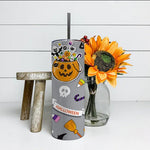 Halloween Tumbler Trick Or Treat Funny Boo Halloween Funny Pumpkin Tumbler Halloween Skinny Tumbler 20oz - Scotstee Shop