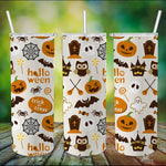 Halloween Tumbler Trick or Treat Spooky Party Happy Halloween Pumpkin Tumbler Halloween Custom Tumblers Halloween Skinny Tumbler 20oz - Scotstee Shop