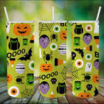 Halloween Tumbler Various Cute Halloween Pumpkin Tumbler Halloween Skinny Tumbler 20oz - Scotstee Shop
