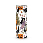 Halloween Tumbler Witches, Pumpkins And Black Cats Funny Halloween, Halloween Gift Skinny Tumbler 20oz - Scotstee Shop