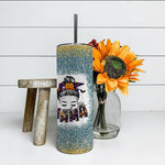Halloween Tumbler Women Spooky Mama Messy Bun Pumpkin Patch Halloween Spooky Mama Tumbler Halloween Tumbler Gift Halloween Skinny Tumbler 20oz - Scotstee Shop