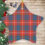 Hamilton Christmas Ornament Hamilton Christmas Ornament Hamilton Ancient Tartan Ornament Star Ornament, Christmas Star Decorations, ceramic ornament, Plaid Star Ceramic Ornament, Christmas Ornament Decorations Gift