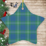 Hamilton Christmas Ornament Hamilton Christmas Ornament Hamilton Hunting Ancient Tartan Ornament Star Ornament, Christmas Star Decorations, ceramic ornament, Plaid Star Ceramic Ornament, Christmas Ornament Decorations Gift