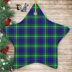 Hamilton Christmas Ornament Hamilton Christmas Ornament Hamilton Hunting Tartan Ornament Star Ornament, Christmas Star Decorations, ceramic ornament, Plaid Star Ceramic Ornament, Christmas Ornament Decorations Gift