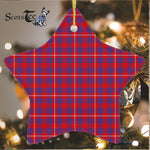 Hamilton Christmas Ornament Hamilton Christmas Ornament Hamilton Tartan Ornament Star Ornament, Christmas Star Decorations, ceramic ornament, Plaid Star Ceramic Ornament, Christmas Ornament Decorations Gift