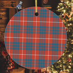 Hamilton Christmas Ornament Hamilton Christmas Ornament Plaid Christmas Ornaments Scottish Clan Hamilton Ancient Tartan Ceramic Ornament Plaid Ornaments Circle Ornament (2 sided) - Scotstee Shop