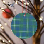 Hamilton Christmas Ornament Hamilton Christmas Ornament Plaid Christmas Ornaments Scottish Clan Hamilton Hunting Ancient Tartan Ceramic Ornament Plaid Ornaments Circle Ornament (2 sided) - Scotstee Shop