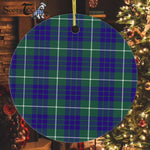 Hamilton Christmas Ornament Hamilton Christmas Ornament Plaid Christmas Ornaments Scottish Clan Hamilton Hunting Modern Tartan Ceramic Ornament Plaid Ornaments Circle Ornament (2 sided) - Scotstee Shop