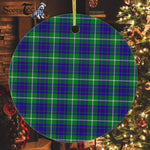 Hamilton Christmas Ornament Hamilton Christmas Ornament Plaid Christmas Ornaments Scottish Clan Hamilton Hunting Tartan Ceramic Ornament Plaid Ornaments Circle Ornament (2 sided) - Scotstee Shop