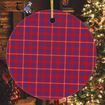 Hamilton Christmas Ornament Hamilton Christmas Ornament Plaid Christmas Ornaments Scottish Clan Hamilton Tartan Ceramic Ornament Plaid Ornaments Circle Hamilton Ornaments - Scotstee Shop