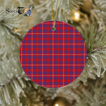 Hamilton Christmas Ornament Hamilton Christmas Ornament Plaid Christmas Ornaments Scottish Clan Hamilton Tartan Ceramic Ornament Plaid Ornaments Circle Hamilton Ornaments - Scotstee Shop
