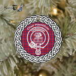Hamilton Christmas Ornament Hamilton Clan Tartan Crest Badge Plaid Ornament Gift. Christmas Tree Ornament Tartan Ornament Great Christmas Ornaments Gift - Scotstee Shop