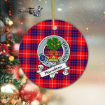Hamilton Christmas Ornament Hamilton Scottish Clan Badge Plaid Ornament Gift. Christmas Tree Ornament Hamilton Clan Tartan Ornament Great Christmas Ornaments Gift - Scotstee Shop