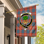 Hamilton Flag Garden Flag Hamilton Ancient Tartan Flag Clan Badge Tartan House Flag