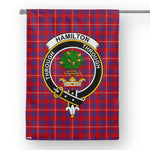 Hamilton Flag Garden Flag Hamilton Tartan Flag Clan Badge Tartan House Flag