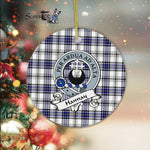 Hannay Scottish Clan Badge Plaid Ornament Gift. Christmas Tree Ornament Hannay Clan Tartan Ornament Great Christmas Ornaments Gift - Scotstee Shop