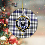 Hannay Scottish Clan Plaid Ornament Gift. Christmas Tree Ornament Hannay Clan Tartan Ornament Great Christmas Ornaments Gift - Scotstee Shop