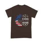 Scotstee Shop - Happiness Is Being Memere Sunflower American Flag Grandma 4th Of July Shirt