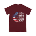 Scotstee Shop - Happiness Is Being Memere Sunflower American Flag Grandma 4th Of July Shirt