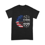 Scotstee Shop - Happiness Is Being Memere Sunflower American Flag Grandma 4th Of July Shirt