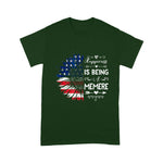 Scotstee Shop - Happiness Is Being Memere Sunflower American Flag Grandma 4th Of July Shirt
