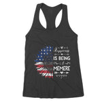 Happiness Is Being Memere Sunflower American Flag Grandma Women's Tank Top - Scotstee Shop