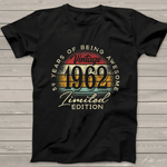 Happy 59th Birthday Vintage 1962 59 Years Old Birthday Shirt Vintage 1962 T Shirt - Scotstee Shop