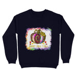 Happy Fall Y’all Tie Dye Pumpkin Leopard Print Halloween Day Womens Halloween Sweatshirts, Halloween Sweatshirt Plus Size - Scotstee Shop