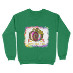 Happy Fall Y’all Tie Dye Pumpkin Leopard Print Halloween Day Womens Halloween Sweatshirts, Halloween Sweatshirt Plus Size - Scotstee Shop