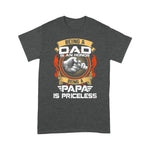 Scotstee Shop - Happy Father Day Mens Being A Dad Is An Honor Being A Papa Is Priceless Funny Father Day Shirts