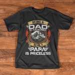 Scotstee Shop - Happy Father Day Mens Being A Dad Is An Honor Being A Papa Is Priceless Funny Father Day Shirts