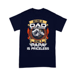 Scotstee Shop - Happy Father Day Mens Being A Dad Is An Honor Being A Papa Is Priceless Funny Father Day Shirts
