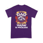 Scotstee Shop - Happy Father Day Mens Being A Dad Is An Honor Being A Papa Is Priceless Funny Father Day Shirts