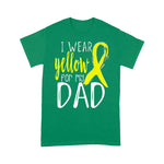 Scotstee Shop - Happy Father Day T-Shirts Awareness I Wear Yellow For My DAD Funny Father Day Shirts
