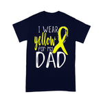 Scotstee Shop - Happy Father Day T-Shirts Awareness I Wear Yellow For My DAD Funny Father Day Shirts