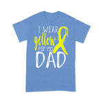 Scotstee Shop - Happy Father Day T-Shirts Awareness I Wear Yellow For My DAD Funny Father Day Shirts