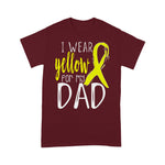 Scotstee Shop - Happy Father Day T-Shirts Awareness I Wear Yellow For My DAD Funny Father Day Shirts