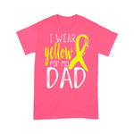 Scotstee Shop - Happy Father Day T-Shirts Awareness I Wear Yellow For My DAD Funny Father Day Shirts