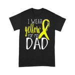 Scotstee Shop - Happy Father Day T-Shirts Awareness I Wear Yellow For My DAD Funny Father Day Shirts
