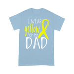 Scotstee Shop - Happy Father Day T-Shirts Awareness I Wear Yellow For My DAD Funny Father Day Shirts