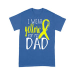 Scotstee Shop - Happy Father Day T-Shirts Awareness I Wear Yellow For My DAD Funny Father Day Shirts