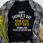 Happy Father's Day Shirt Step Dad Funny Shirt - Scotstee Shop