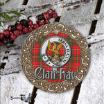 Hay Celtic Circle Plaid Ornament Gift. Christmas Tree Ornament Tartan Ornament Great Christmas Ornaments Gift - Scotstee Shop